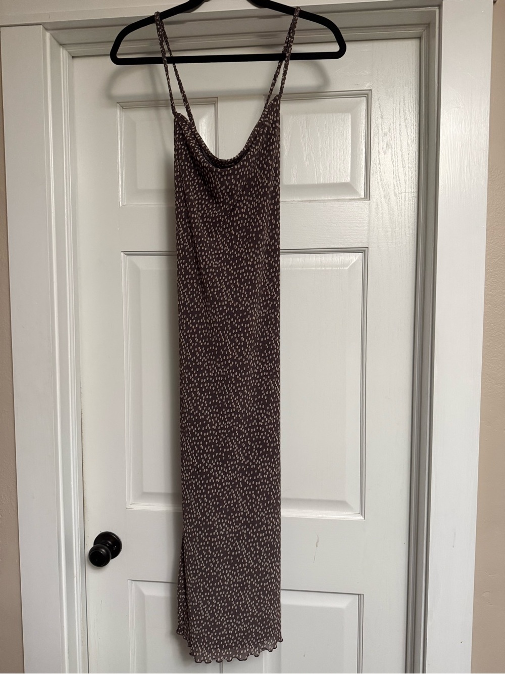 Brown Polka dot dress